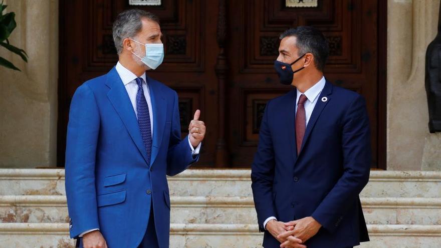 Encuentro del rey Felipe VI con Pedro Sánchez