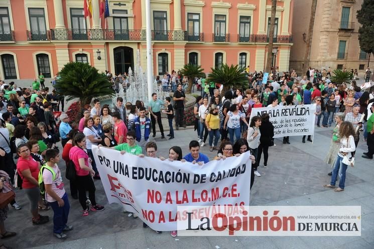 Manifestación contra la LOMCE en Murcia