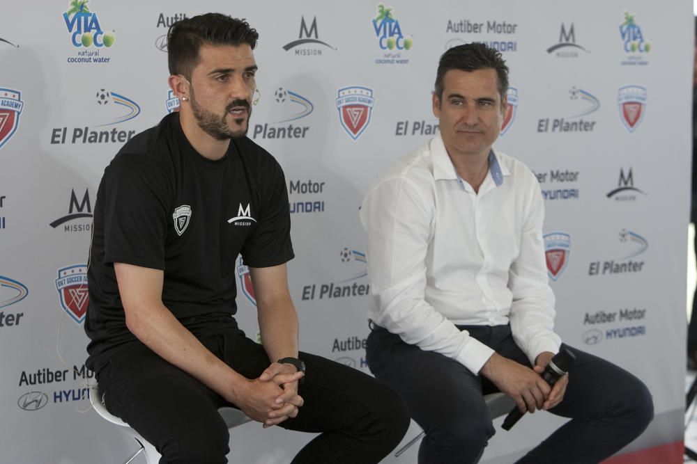 Inauguración de la escuela de fútbol de David Villa