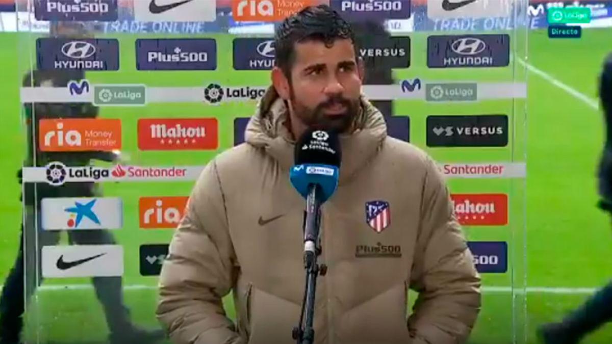 Diego Costa analiza la victoria ante el Elche