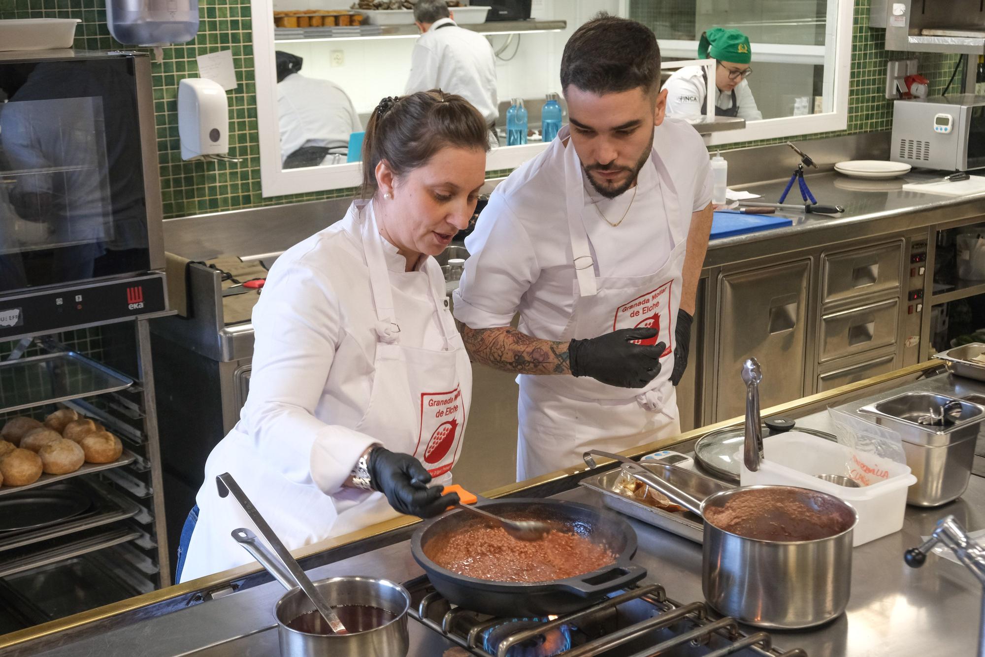 Así ha sido el concurso de cocina creativa con granada mollar de Elche