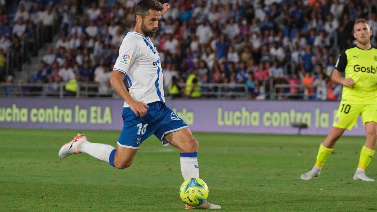 Aitor Sanz durante el partido contra el Girona.