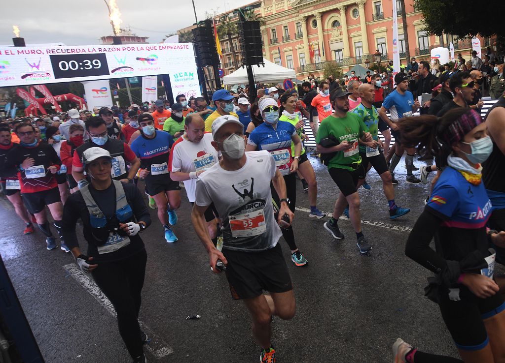 Así fue la salida de la maratón y la media maratón de Murcia (II)