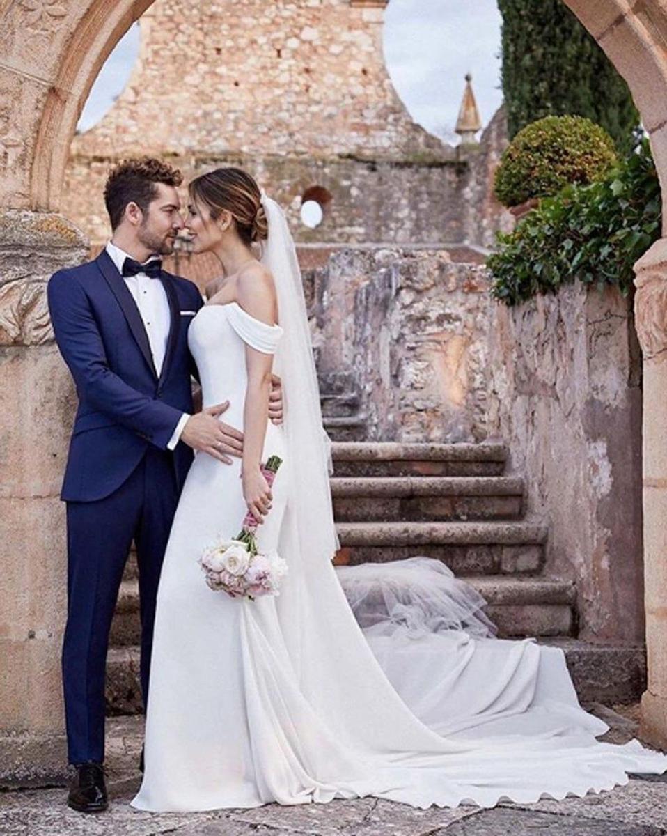 David Bisbal y Rosanna el día de su boda