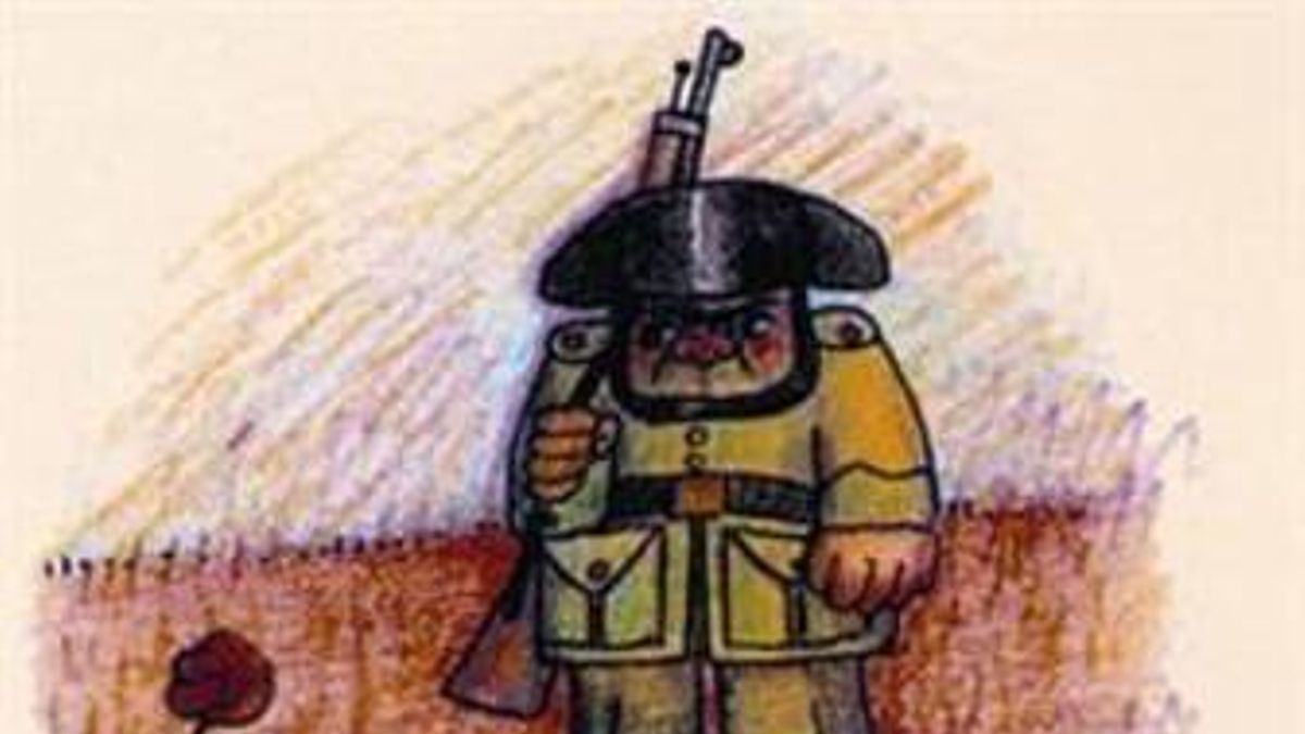 Los personajes de sus libros aparecen una y otra vez en los dibujos de Moncada: un guardia civil y un cura de 'La galeria de les estàtues' y dos tripulantes de llaüts de 'Camí de sirga'.