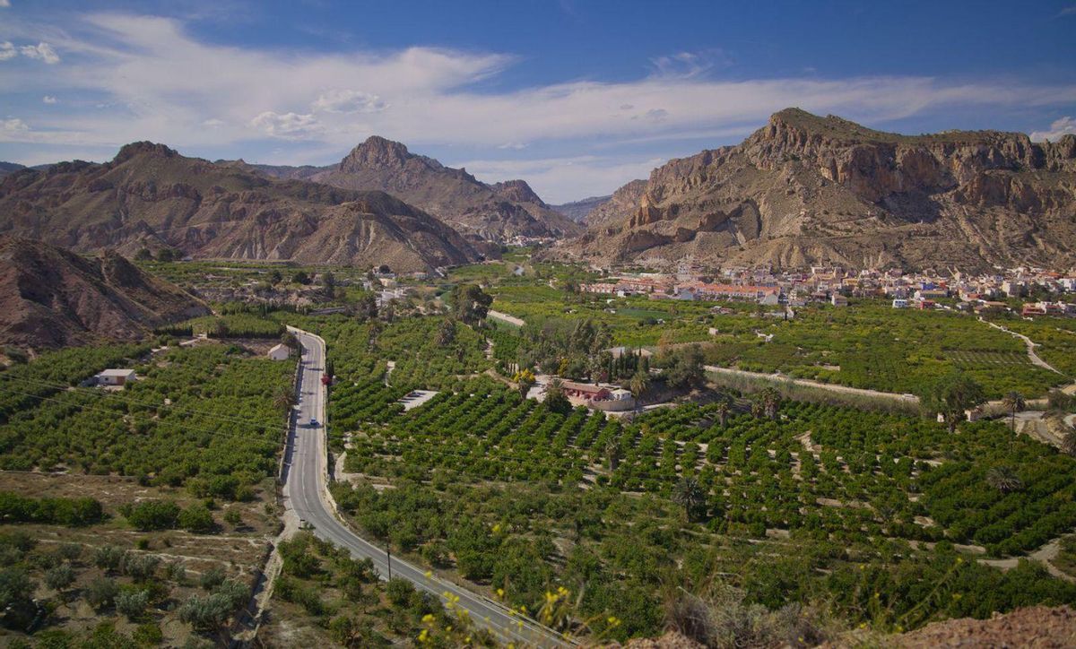 Vista del Valle de Ricote, una de las zonas de la Región con alojamientos rurales | SERGIO GONZÁLEZ / CARM