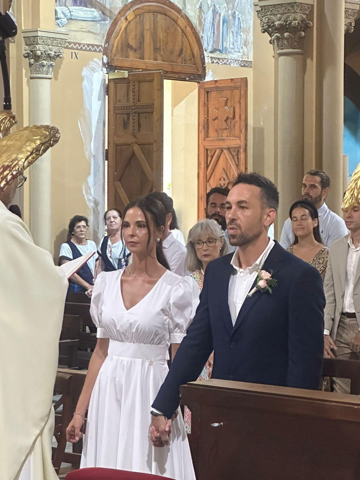 Los novios, Alejandro y Andrea.
