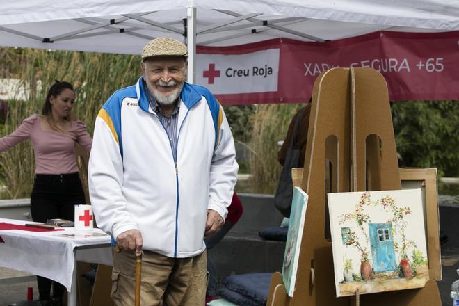 Exposiciones en el Parque de la Paz de los usuarios de Cruz Roja