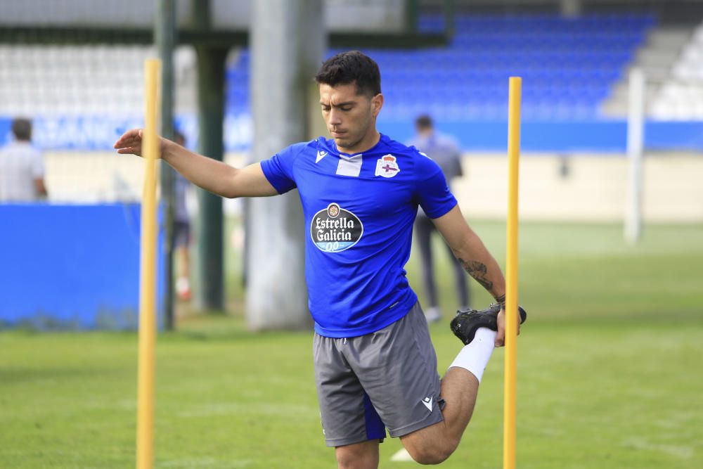 Nacho González ya se entrena con el Depor