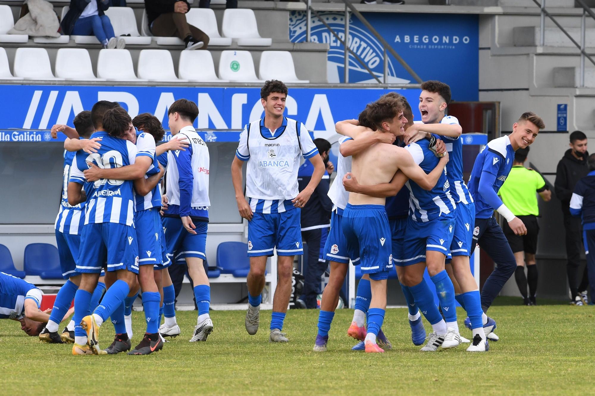 El Dépor le gana al Racing y se proclama campeón de su grupo de juveniles