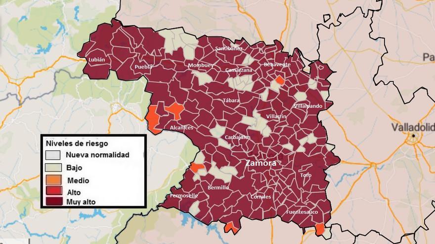 MAPA | La incidencia COVID baja en las grandes localidades, menos Coreses  y Villaralbo