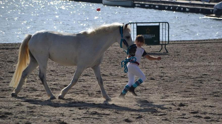 Demostración de hípica en los Mar Menor Games 2017