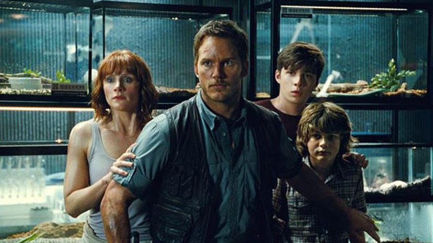 Los protagonistas de &#039;Jurassic World&#039;.