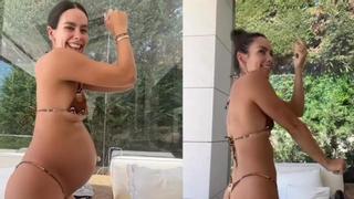 El vídeo viral de Cristina Pedroche: así recrea embarazada su baile de hace un año en bikini