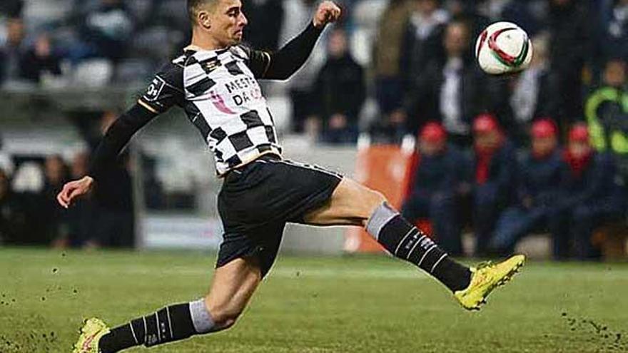 Philipe Sampaio, durante un partido con el Boavista, en la primera división de Portugal.