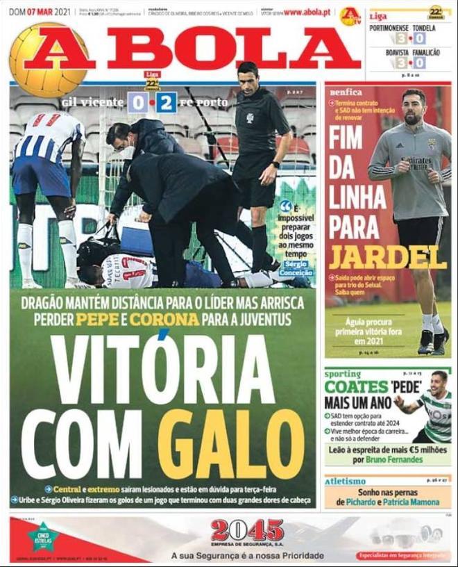 La portada del A Bola