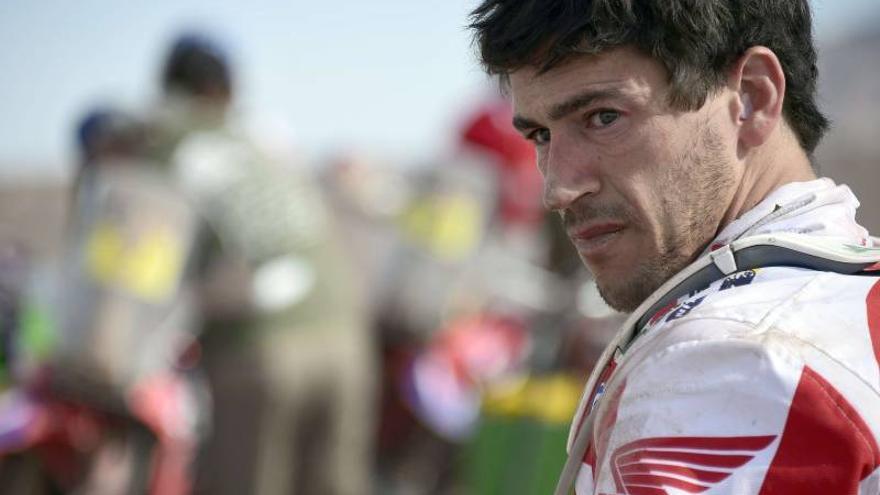 Barreda recupera el liderato en el Rally de Marruecos en motos