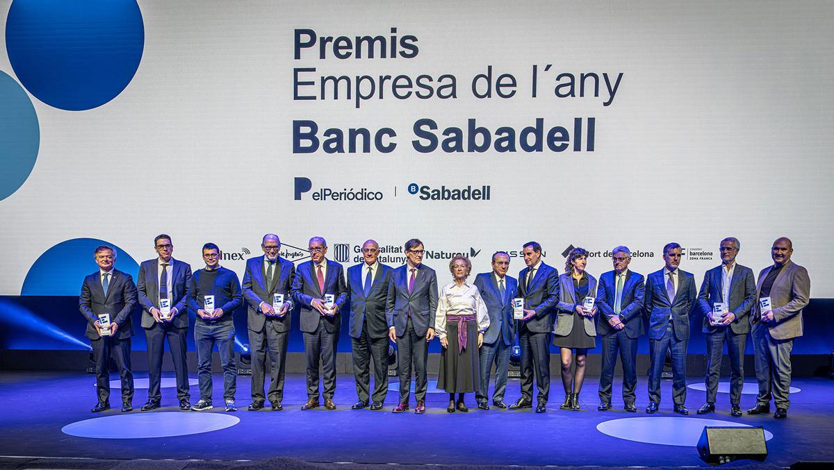 Premiats de l’última edició dels Premis Empresa de l’Any Banc Sabadell.