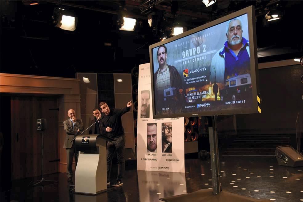 Presentación de la serie "Grupo Homicidios", de Aragón TV