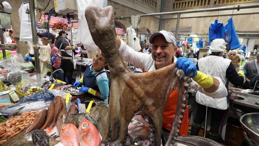 El pulpo generó 6 millones de euros en las lonjas de Pontevedra y Arousa