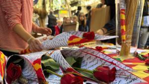 Diada de Sant Jordi en el centro de Sabadell