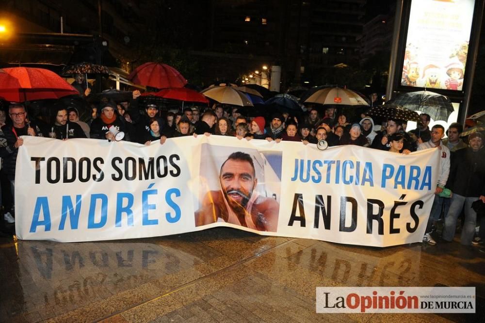 Protesta por la agresión a Andrés Martínez