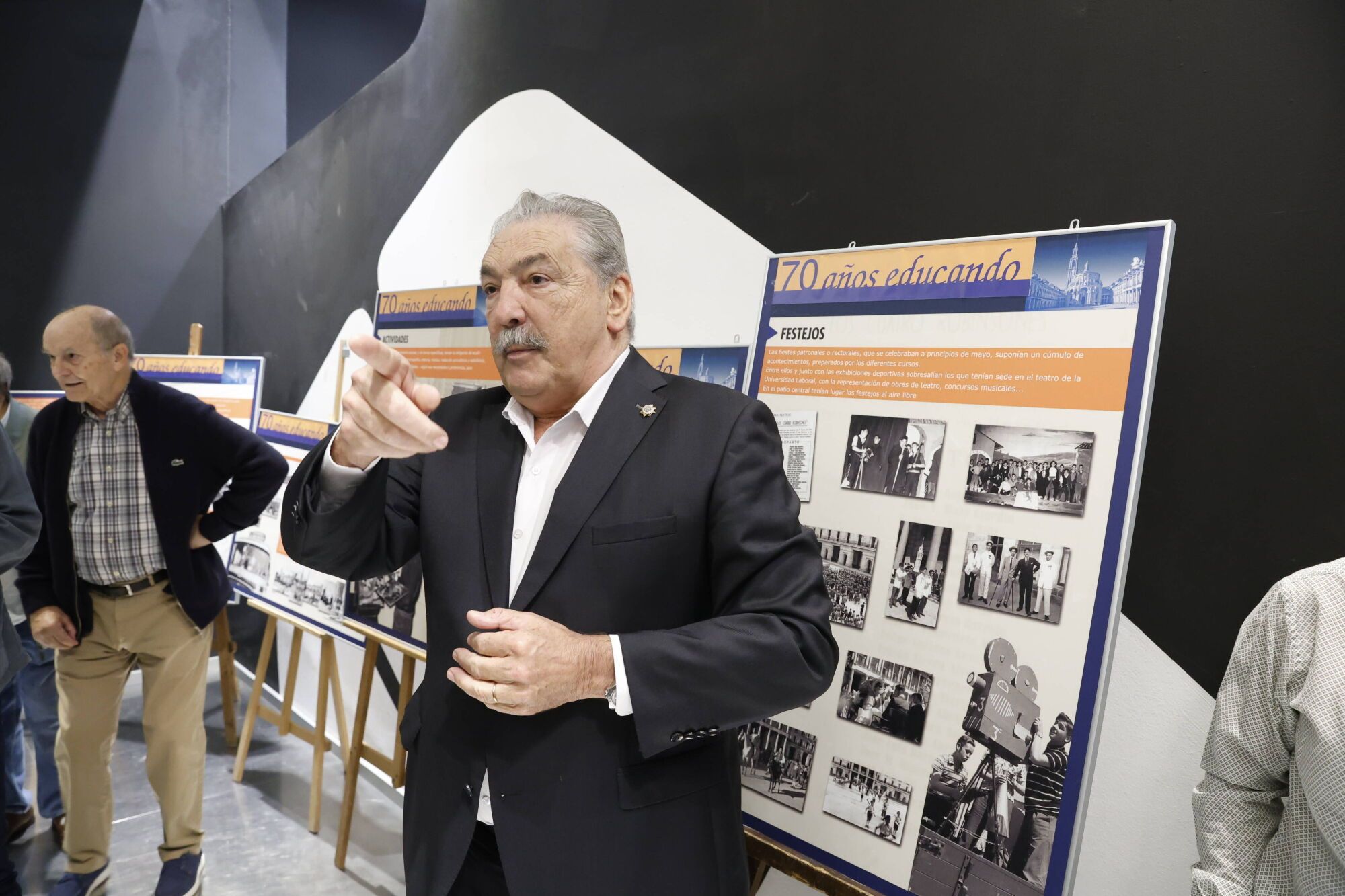 Inauguración de la exposición por el 70.º aniversario de la primera promoción de alumnos de la Universidad Laboral.