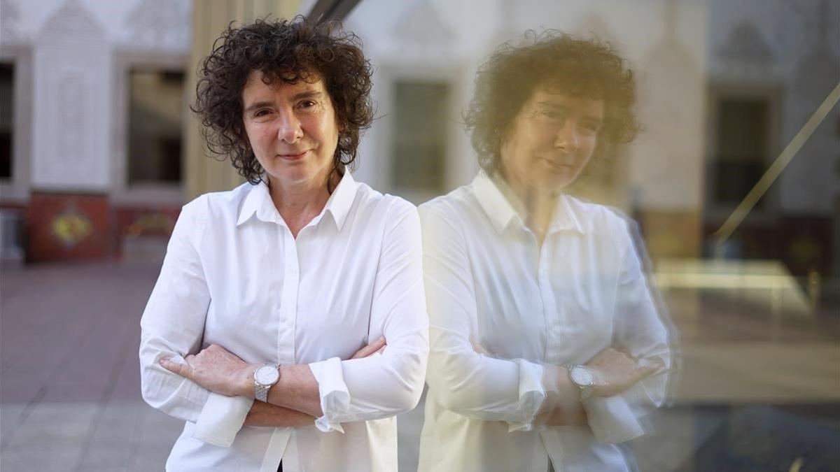 La escritora británica Jeanette Winterson, en el CCCB de Barcelona.