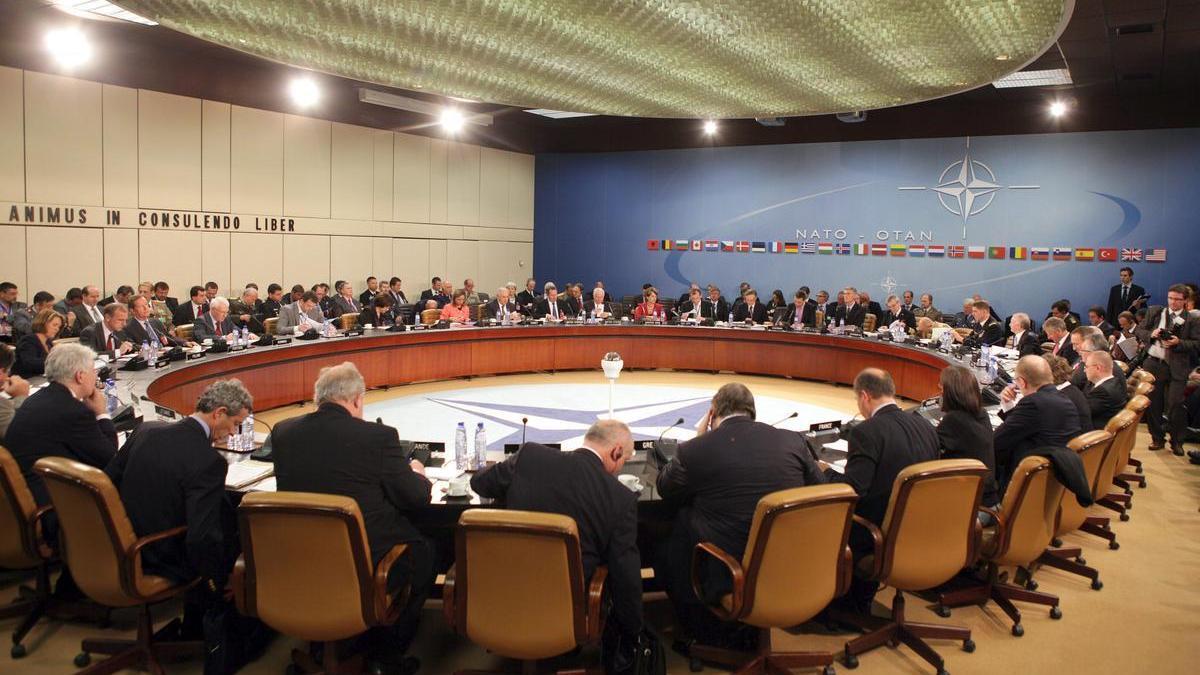 Reunión de ministros de Defensa de la OTAN en la sede de la Alianza en Bruselas.