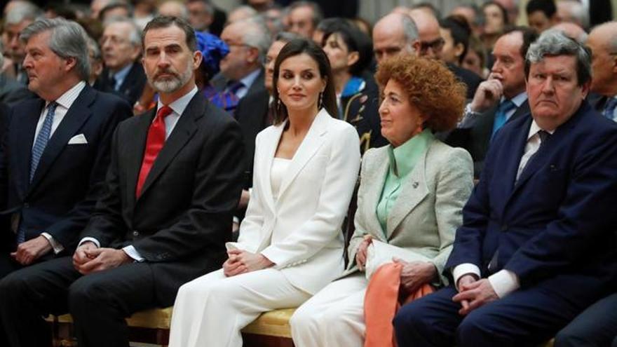 Carmen Iglesias, en un acto con los Reyes