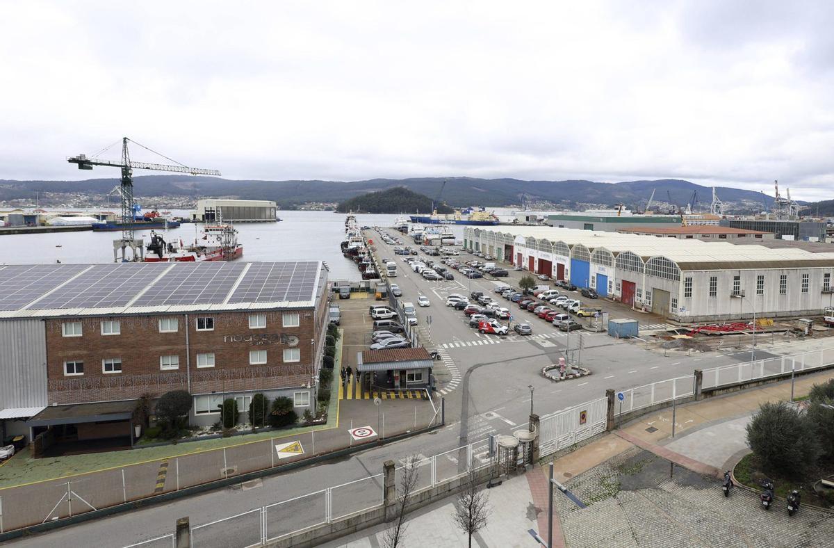 Vista general del Puerto de Marín, en la ría de Pontevedra.
