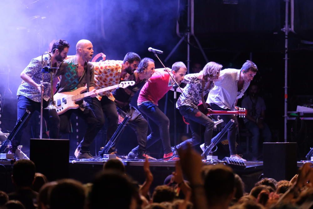 La Pegatina actúa en el festival Rabolagartija