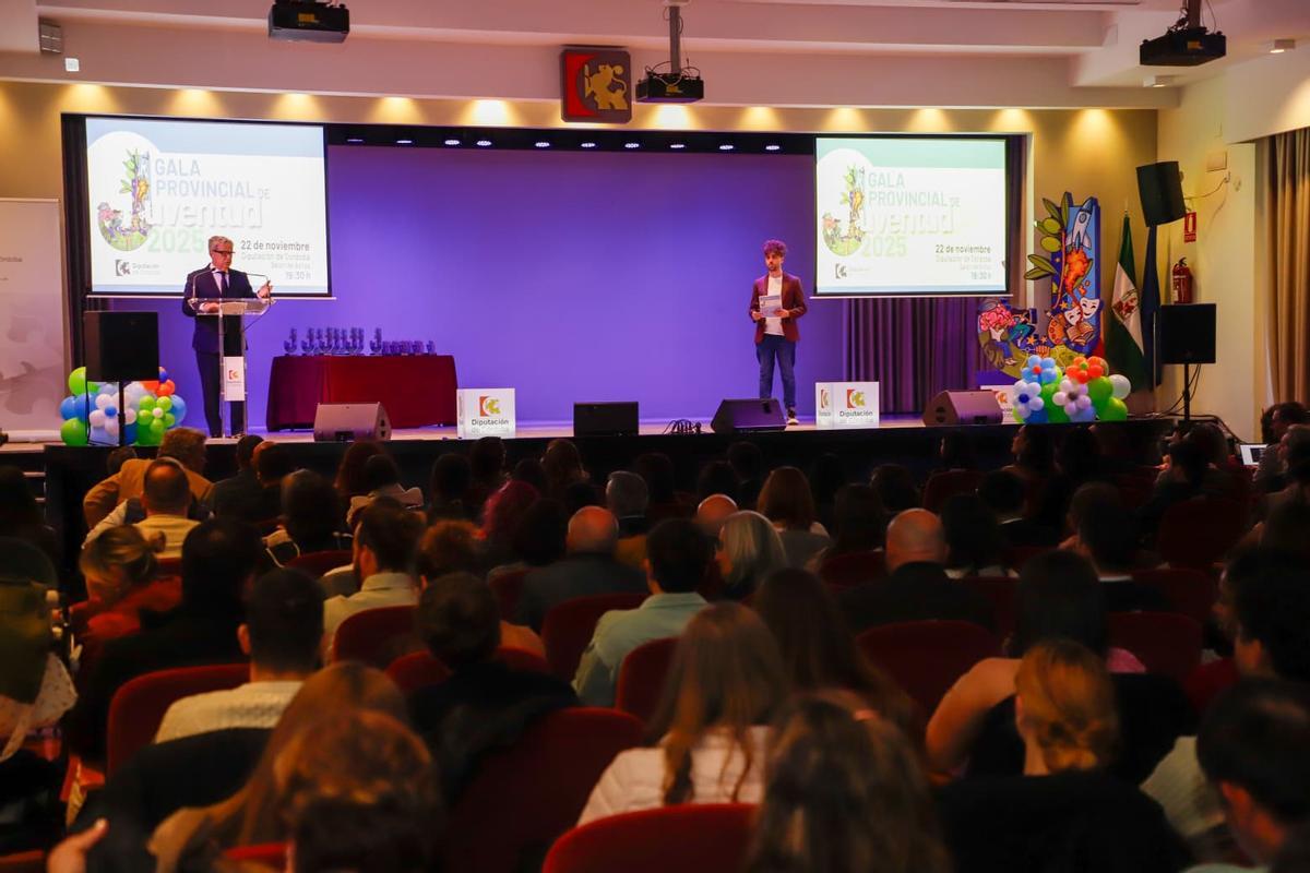 Salvador Fuentes, en la celebración de la gala de los Premios Juventud de la Diputación de Córdoba.