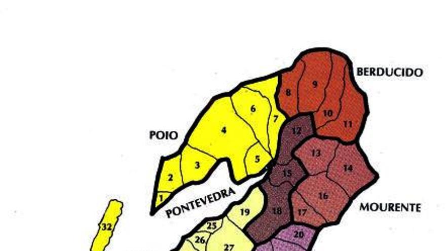 Partido Judicial de PO. Propuesta de 3 de junio de 1836. según Fariña Jamardo.  