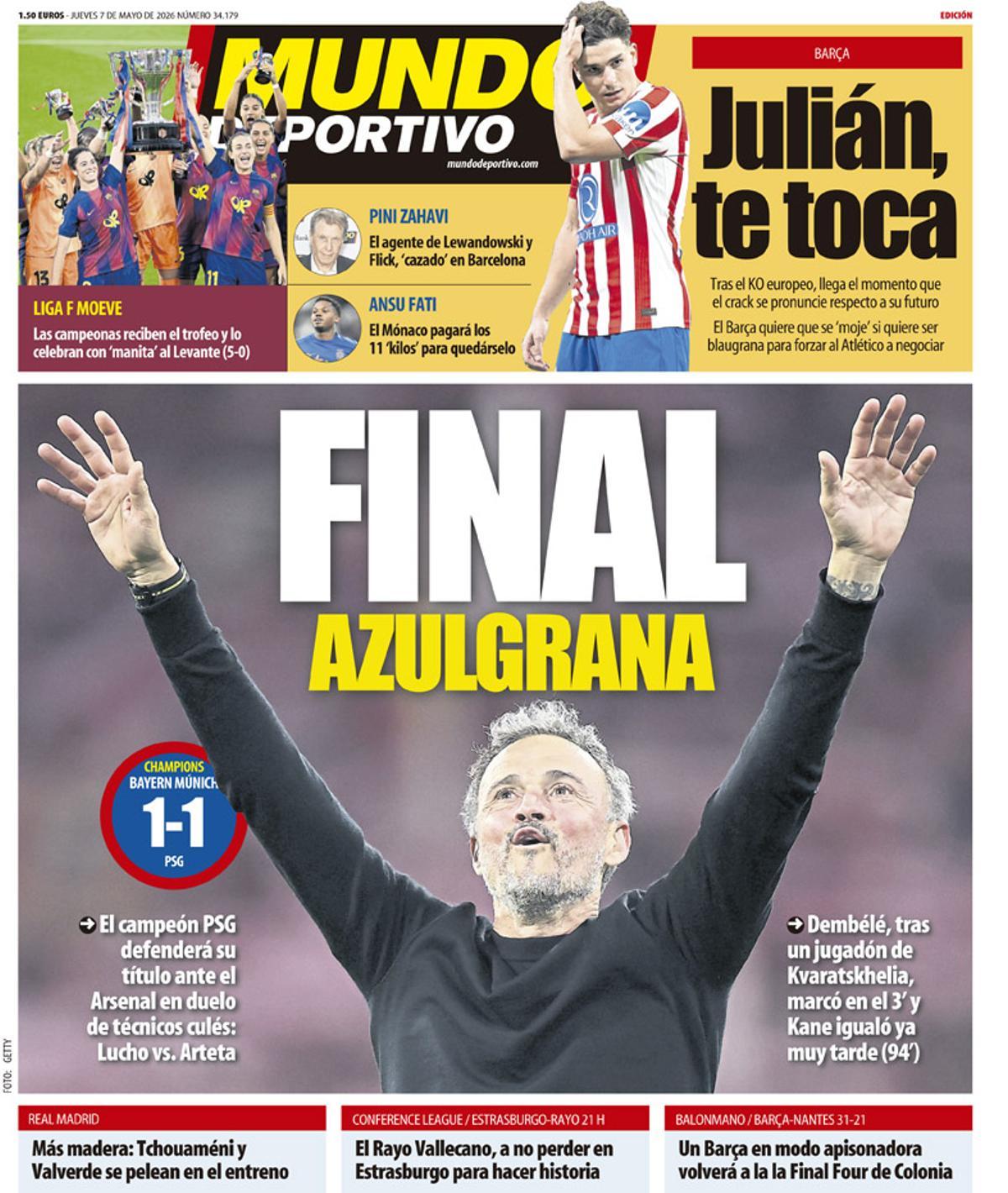 Las imágenes de las portadas de hoy Las imágenes de las portadas de hoy