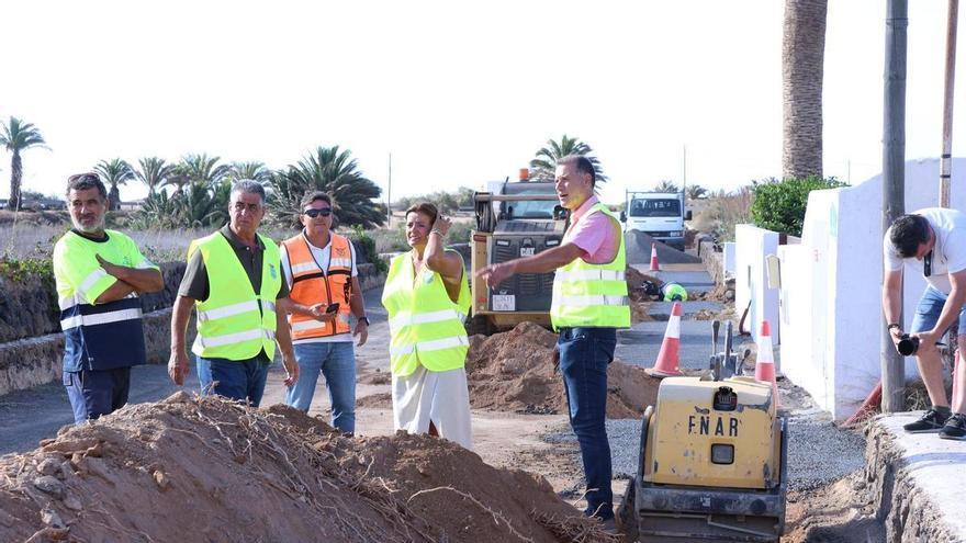 El Consorcio del Agua de Lanzarote renueva 340 metros de la red de abastecimiento de Los Valles
