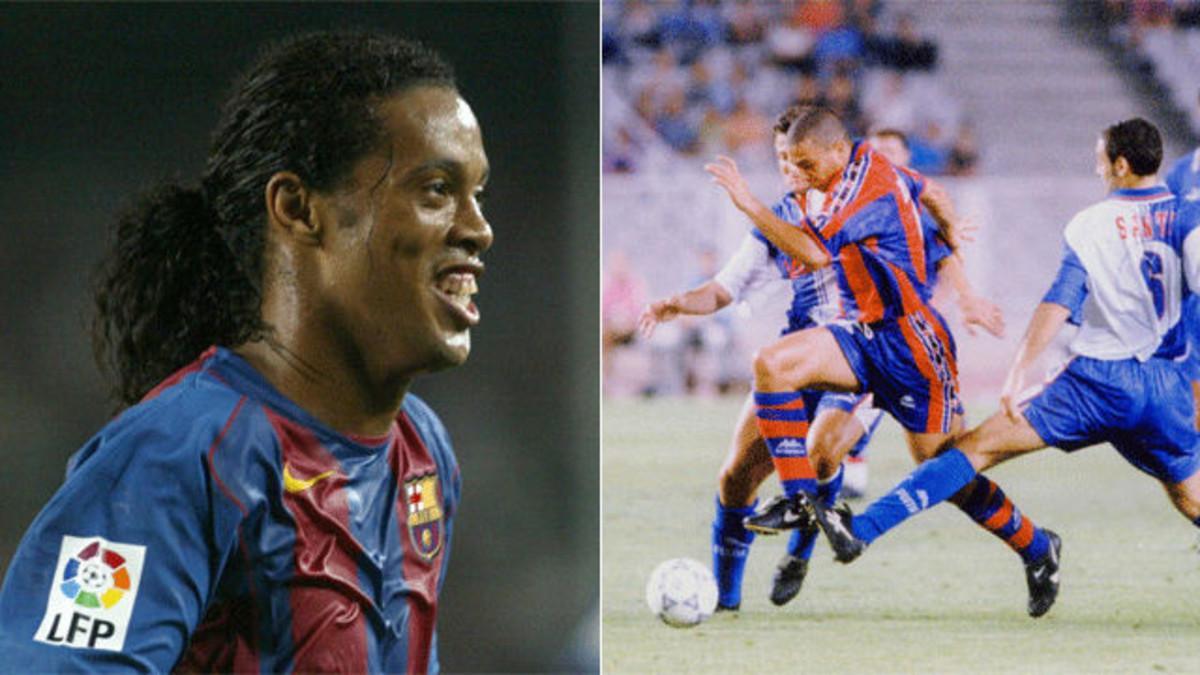 Duelo de elásticas: Ronaldinho contra Ronaldo