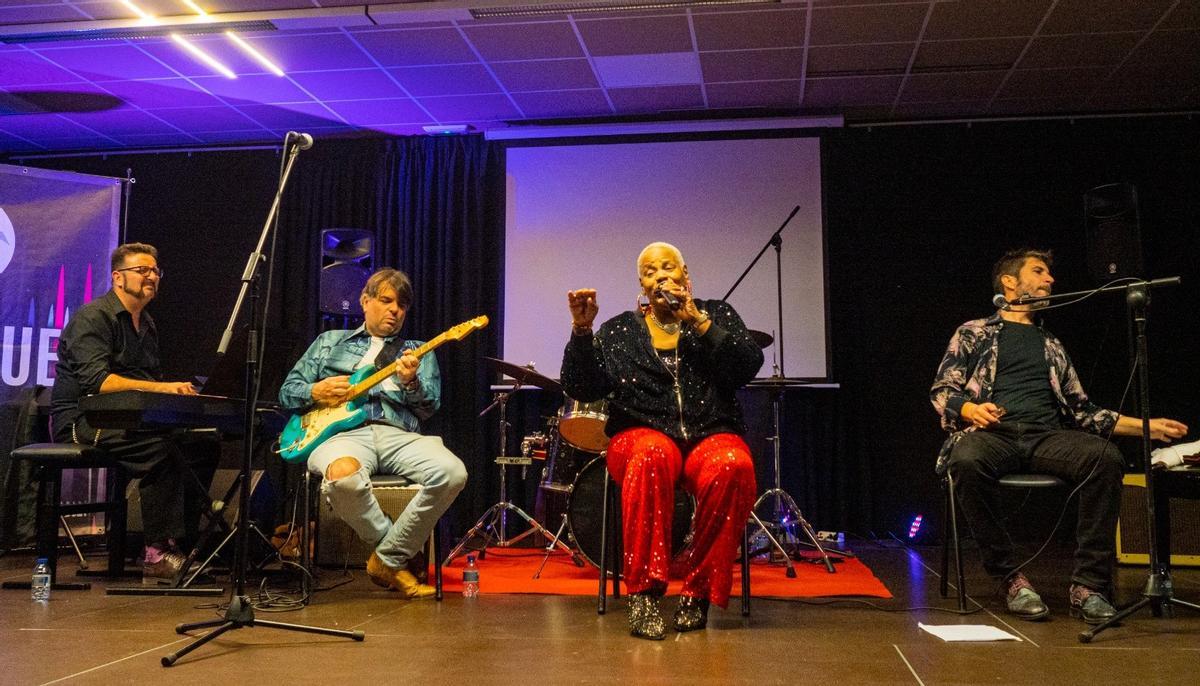 Un momento del magnífico concierto de la artista estadounidense