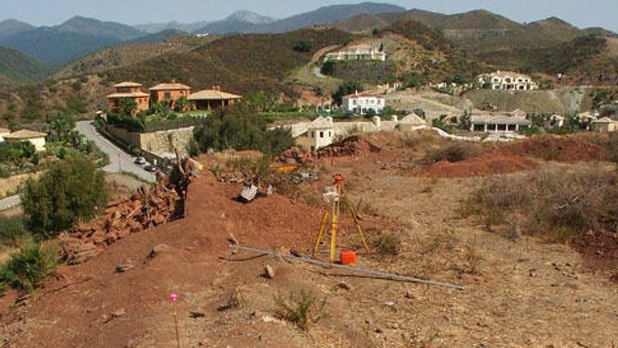 Imagen del yacimiento de Cerro Colorado, incluido en el deslinde con Benahavís.