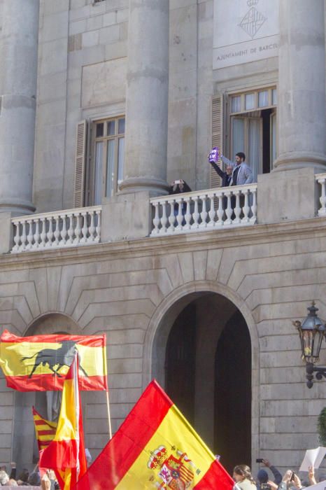 Manifestación en Barcelona contra el proceso soberanista