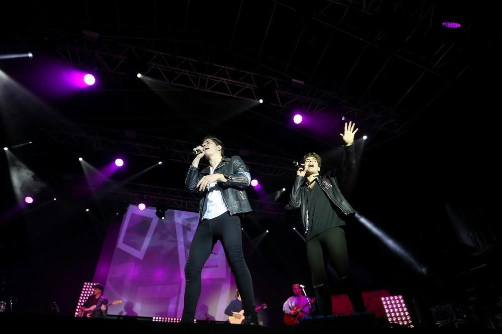 Concierto de Gemeliers en la plaza de la Catedral de Oviedo durante las fiestas de San Mateo 2017