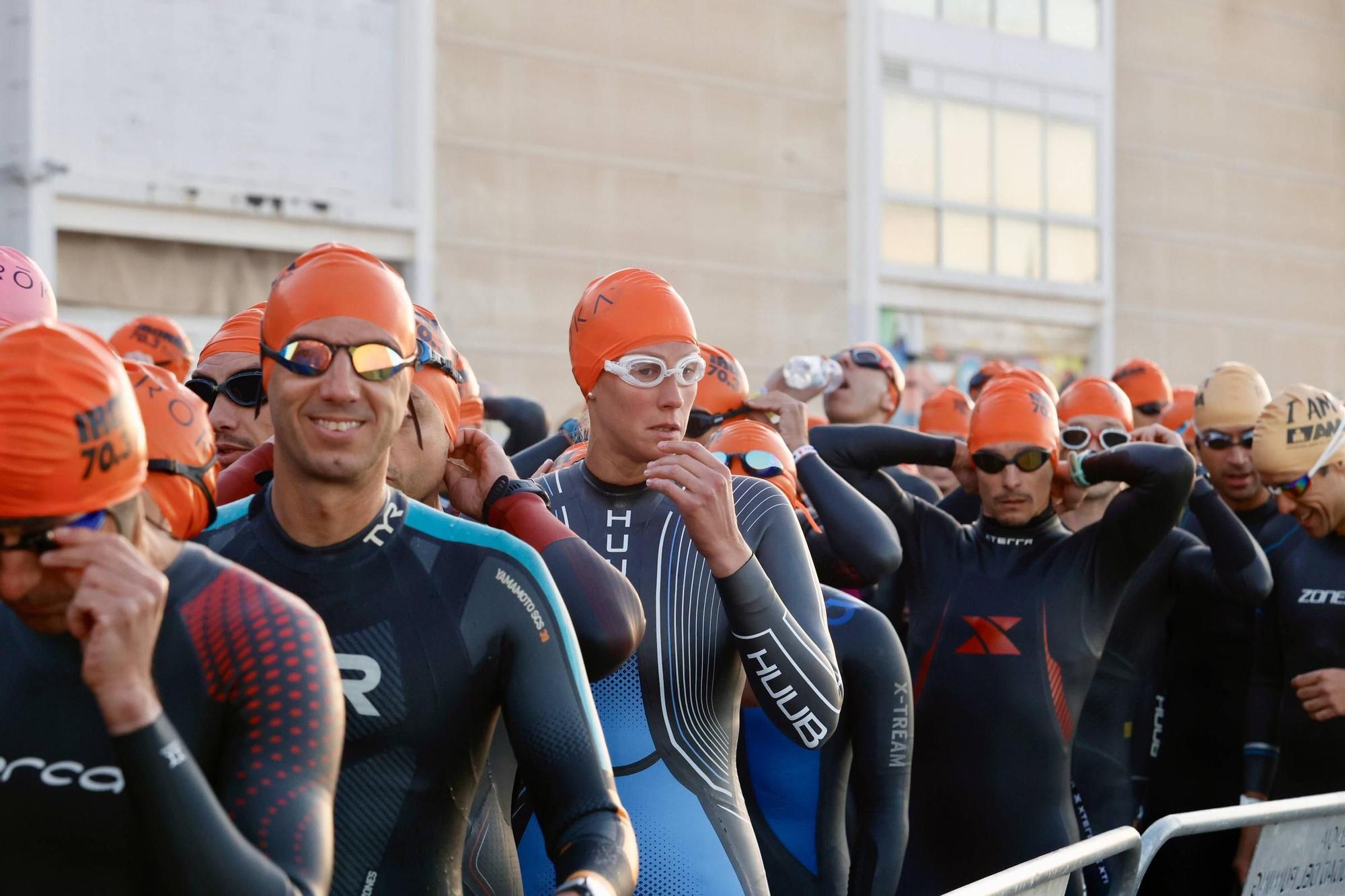 Así ha sido la prueba de natación del Ironman 70.3 en Valencia