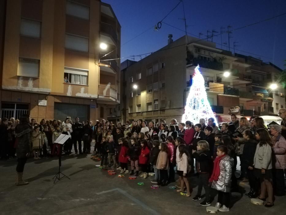 Encendio de luces de Navidad en Castelló