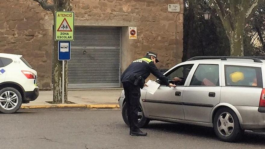 La Policia de Solsona intensifica els controls dels sistemes de seguretat passiva