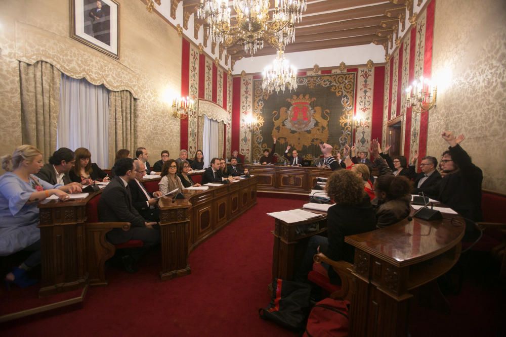 Pleno de presupuestos de Alicante