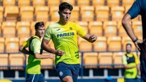 Terrats, durante un entrenamiento