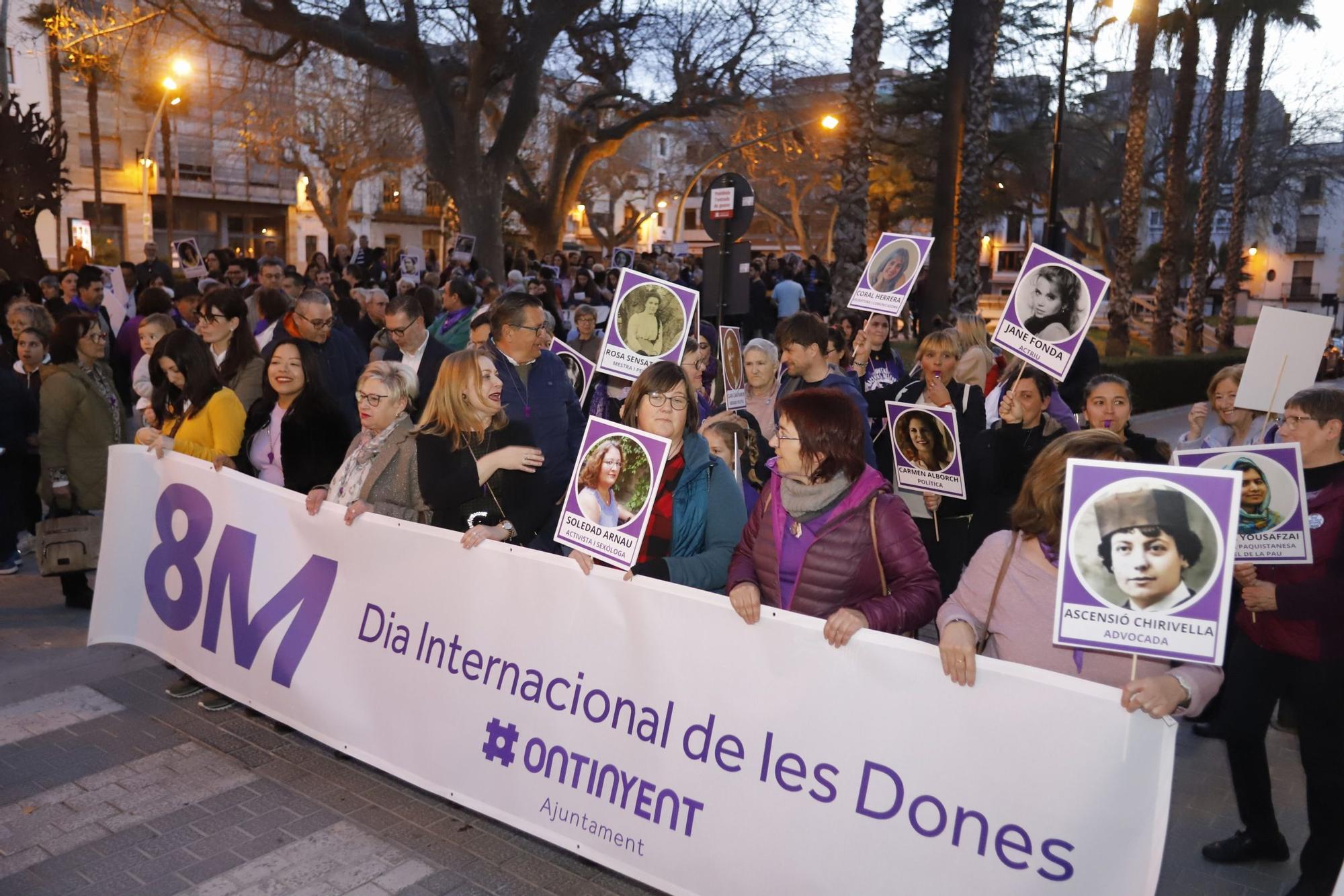 Manifestaciones y actos por el 8M en Ontinyent y Xàtiva