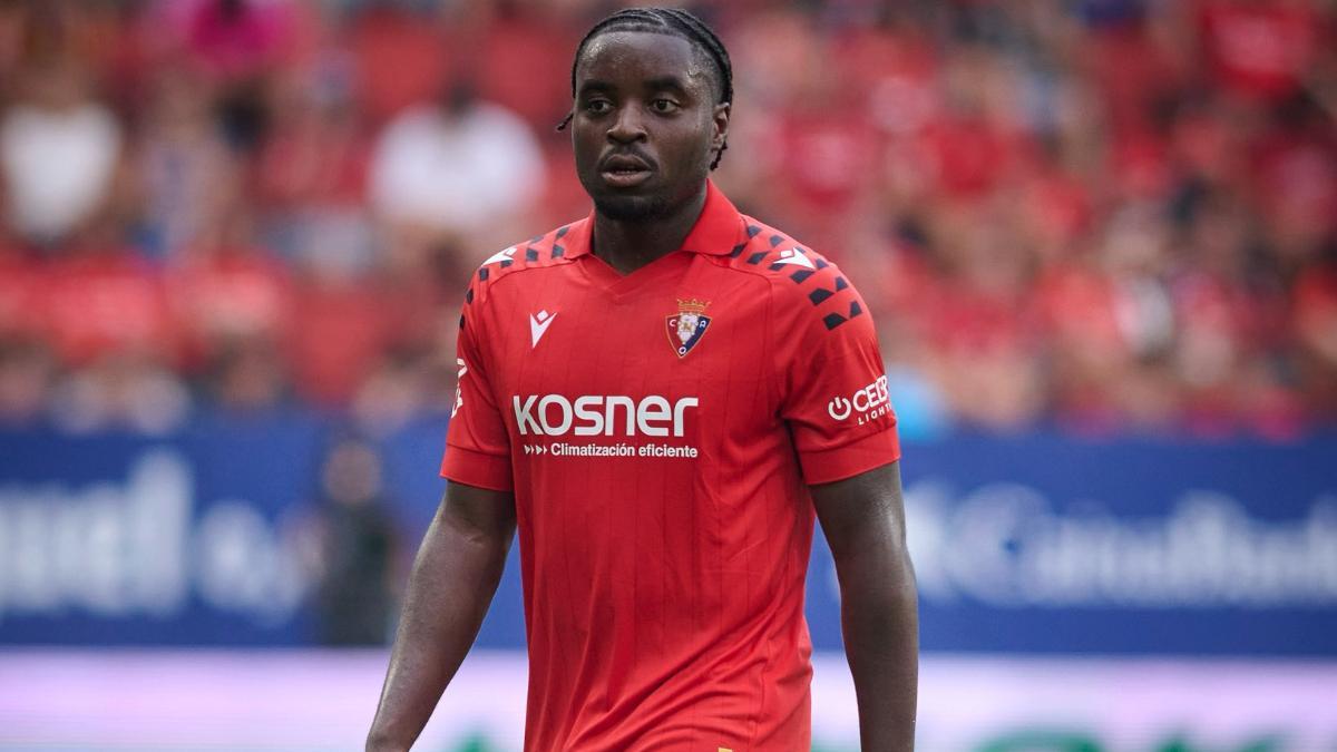 Boyomo, en el partido ante el Valencia