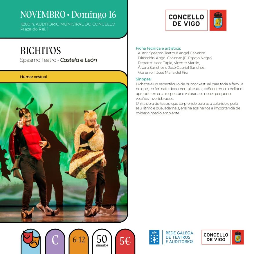 Ficha de «Bichitos» de VigoCultura 2025