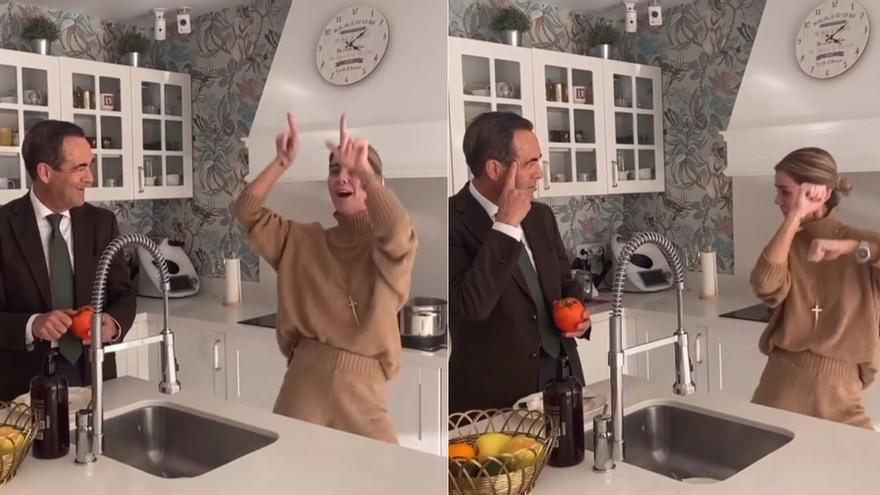 El surrealista vídeo viral de José Bono junto a su hija Amelia en TikTok: &quot;El pepe&quot;